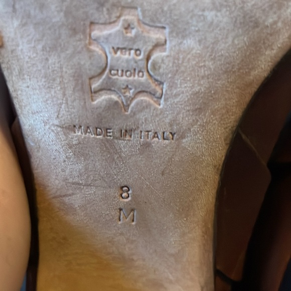 MICHAEL KORS DISTRESSED OILED LEATHER HARNESS LOW CALF BOOTS HEELS - Picture 14 of 15